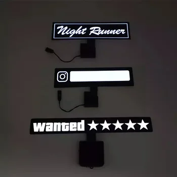 GTA 5 Star Wanted Level - LED Panel for Car Sticker Light