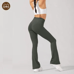 Soft Fabric Tight Yoga Pants Butt Lifting High Waisted Leggings  V Cut Waist  Legging With Packets