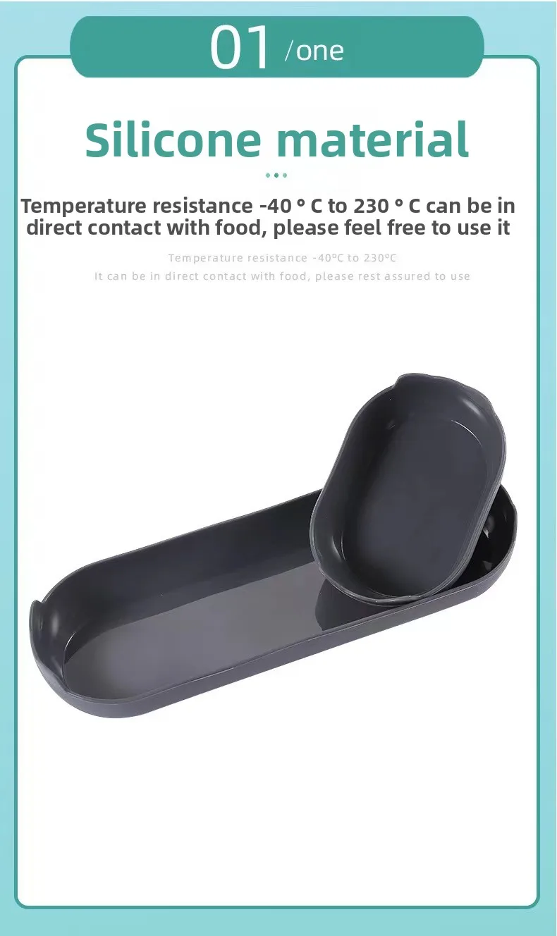 4-Piece Silicone Cake Mold Set High Temperature Resistant Oval Baguette Baking Pan Rectangular Kitchen Tools for Baking supplier