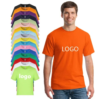 wholesale Men's Blank 100% polyester o-neck t-shirt printing plus size Plain Custom Logo Printed unisex tshirts