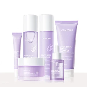 Private Brand Grape Seed Skin Care Set Moisturizing Hydrating Anti Oxidation Anti Aging for Skin Care