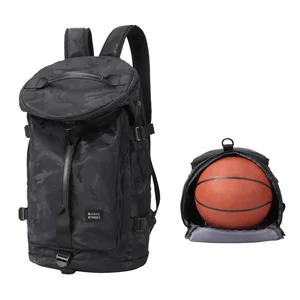 custom logo Trendy Brand Modern Unisex Geometric Basketball Backpack Lightweight Crossbody Travel Bag Polyester College Students School Use