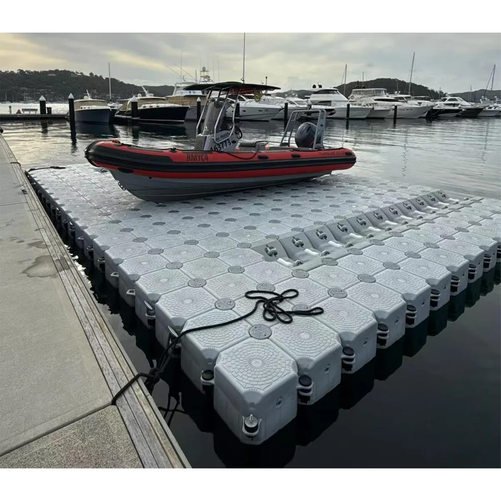 Plastic Floating Jetski Pier System Modular Floating Dry Dock for Boat Lift
