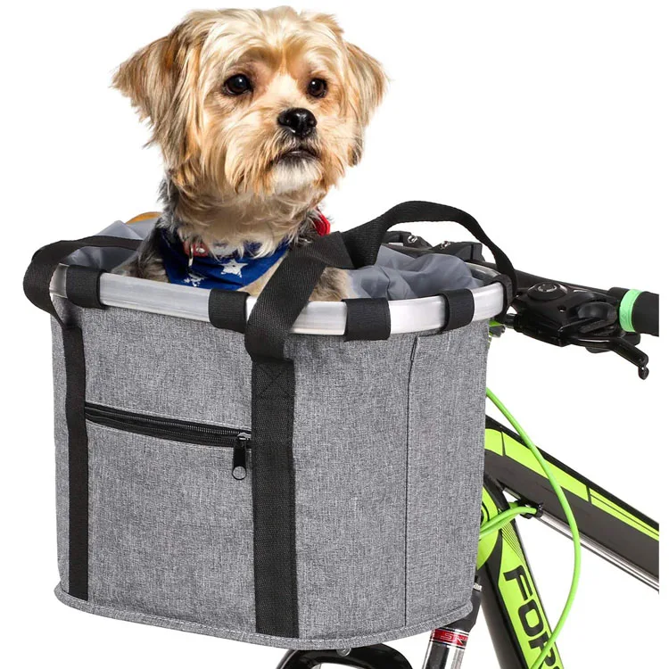 thumbnail image 2 of Namia Bike Basket Front- Front Handlebar Storage Basket,Dog Basket For Bike 2 of 9