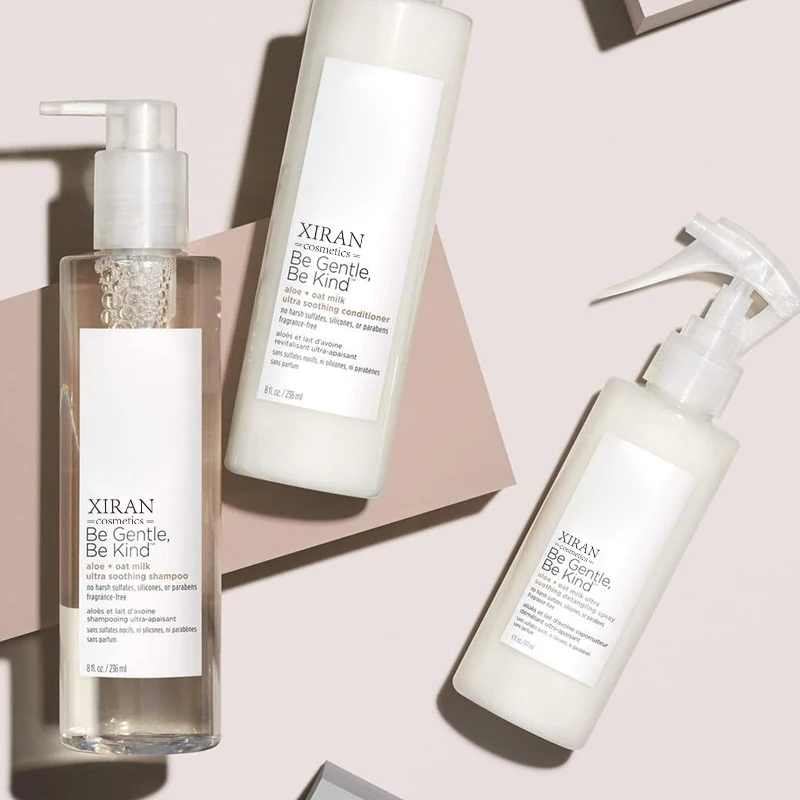 Oem Aloe & Oat Milk Hypoallergenic Hair Care Set To Calm,Nourish,And