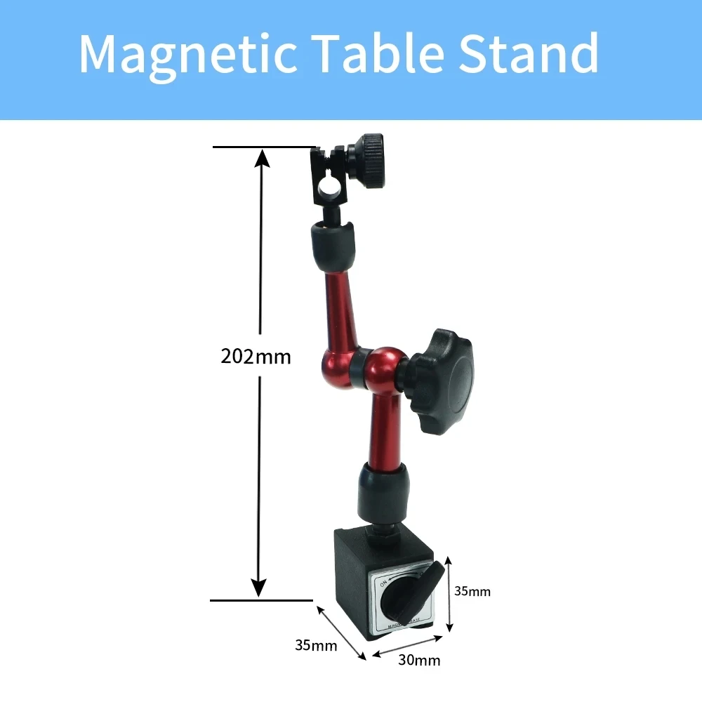 Magnetische Meetklok Standaard, Sterke Magnetische Basishouder met Hendel, Flexibele Trackstandaard, Schokbestendig Testindicator