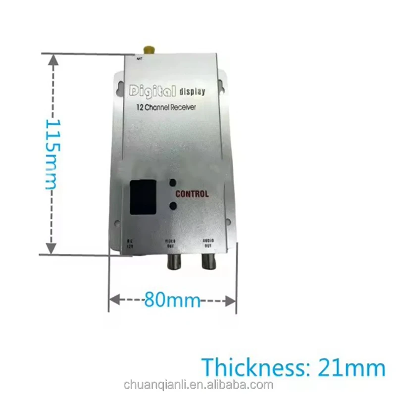 Essential FPV 1.2G Signal Receiver and 1.5W Audio Video Transmitter for Drones Wireless Digital Display Accessories