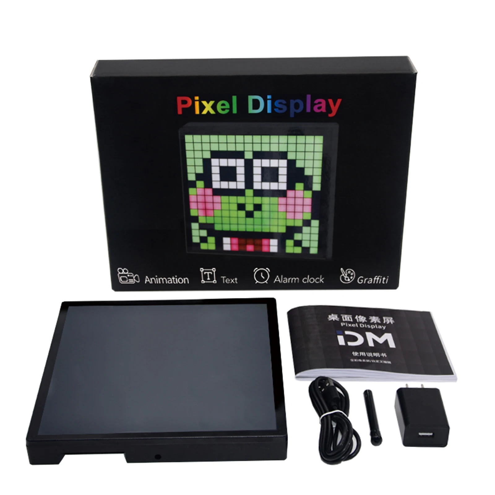 16x16 App Control Diy Animations Patterns Text Digital Clock Photo Frame Programmable Smart Screen Matrix Led Art Pixel Display