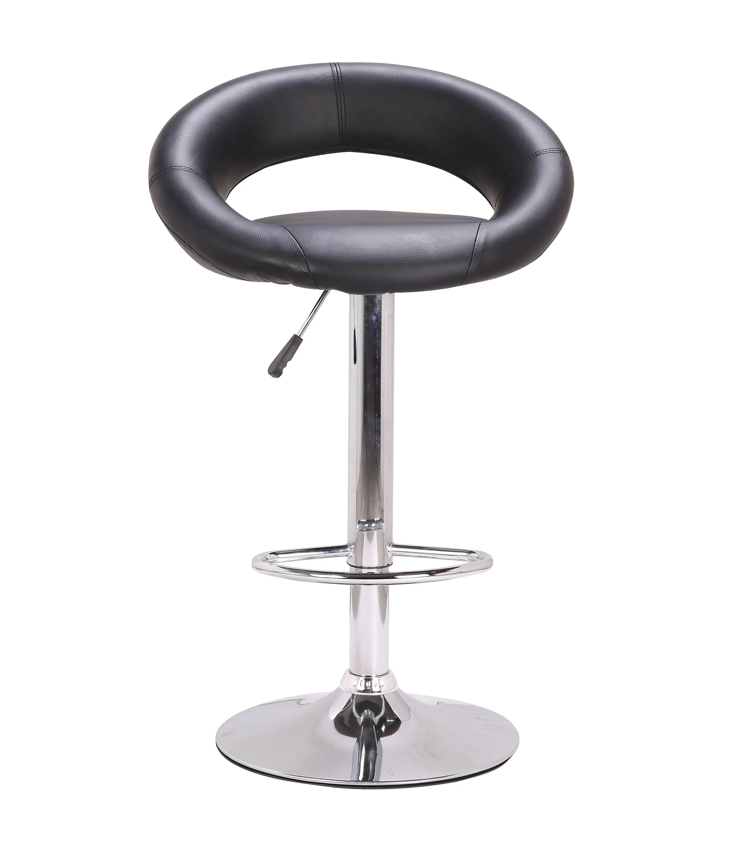 Posh Bar Stool Upholstered Hydraulic Lift Rod Rotation Bar High Chair