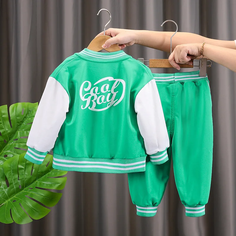 2024 New Spring Autumn Children Clothes Long Sleeve Baby Uniform 2 Piece Set Casual Clothing for Boys Girls