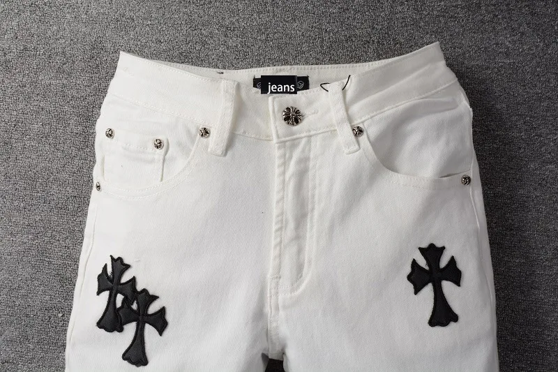 Hot Selling Men's Stonewashed Denim Jeans From China Plus Size Ripped Banana Republic Style Low Price Featuring Hole Decoration