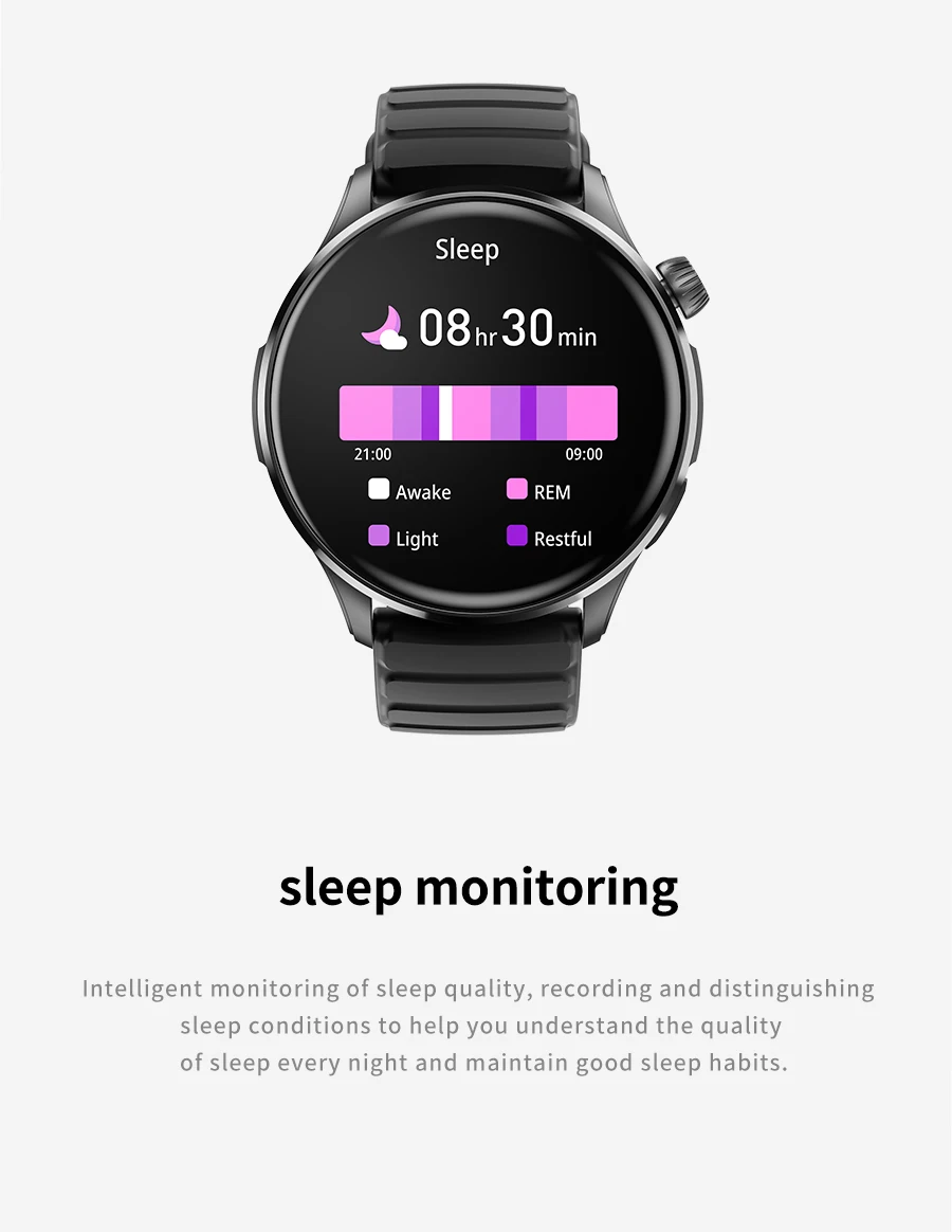 2023 New 1.43inch Amoled Touch Screen Bt Calling Smart Watch Thin Body
