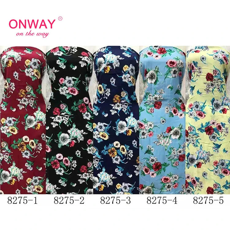 Modern Fabrics Rayon Digital Printed For Dress New Design Good Price