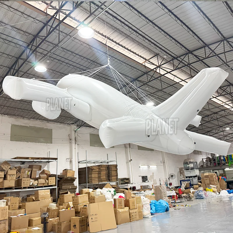 Flight Inflatable Under 5 Pounds Clearance HAO White Large Inflatable Airplane Float ...