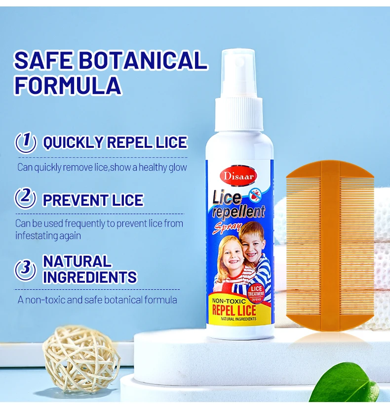 Disaar herbal spray body cleaning relieve itching lice repellent body spray for men and women