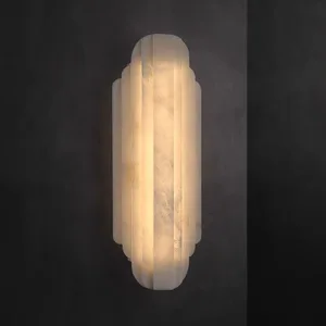 Custom Modern Simple Spanish Marble Wall Lamp Luxury Indoor Background Decoration for Living Room Bedside Indoor Application