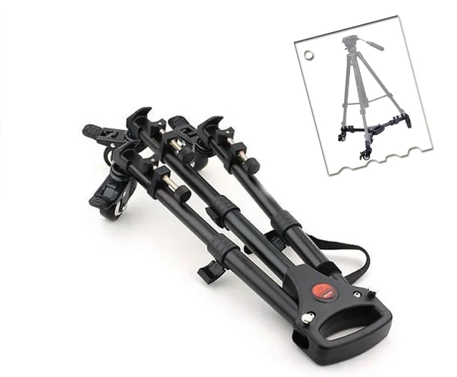 YUNTENG YT-900 Universal Movement Track Tripod Casters Pulley