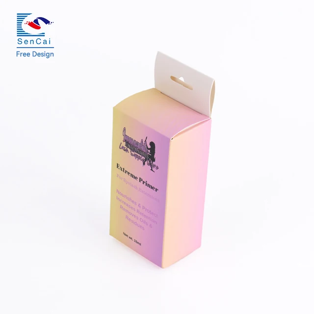 Factory Price Customized Gift Packaging Box Colorful Printing White Card Hanger Paper Gift Box With Your Logo supplier