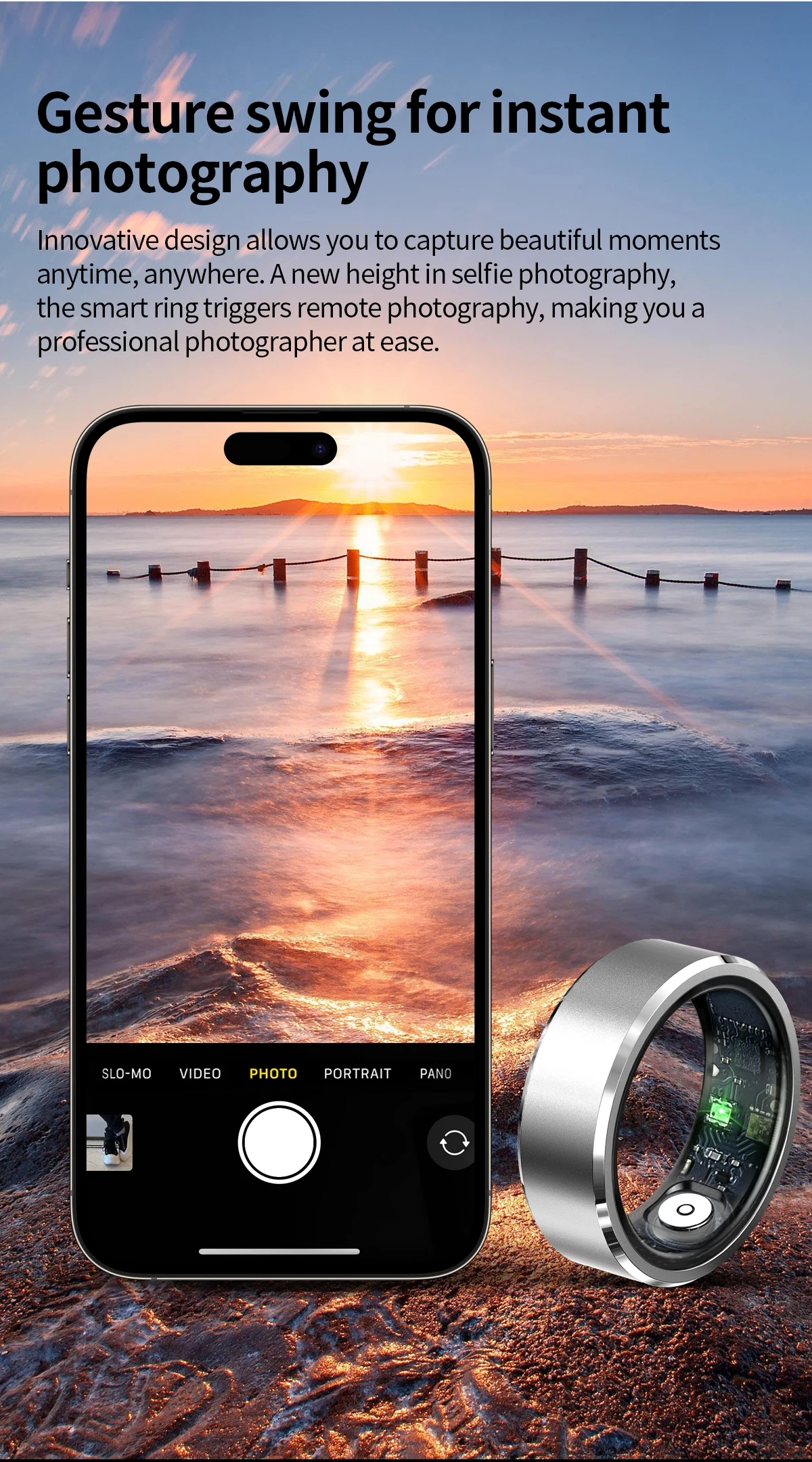 If you are searching for a supplier of a product with perfect quality control and highly competitive prices, which gives you an advantage in expanding your local market, then contact us now! Competitive suppliers of Classic R5 Smart Ring Photograph 5ATM Waterproof Heart Rate Sleep Monitoring Aluminum Alloy Smart Rings With Charging Case