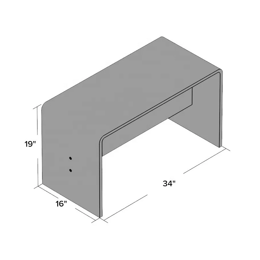 Пользовательские акриловые прихожей скамья для домашней