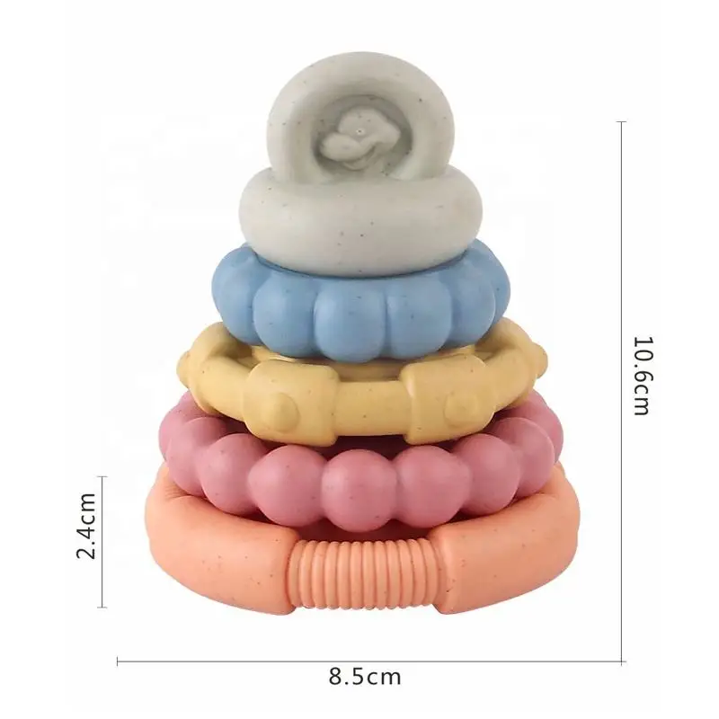 Educational Learning Stacking Tower Dinosaur 5 Pcs Straws Stacking