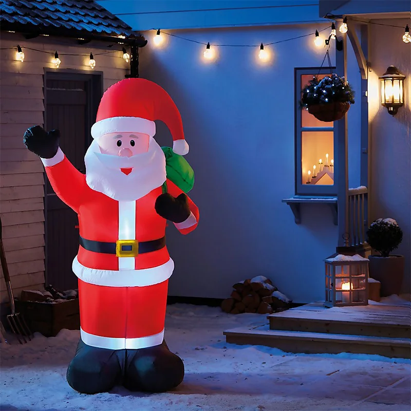 かわいいクリスマスインフレータブルサンタクロースインフレータブル