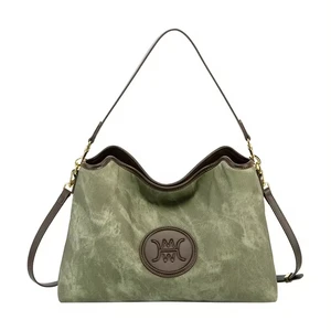 2026 Designer Inspired Tote Bag for Ladies High Quality PU Handbags Large Denim Leather Style Summer Famous Brands Guangzhou