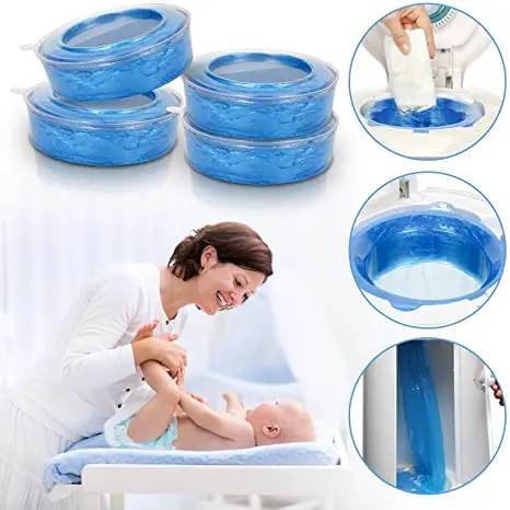 Diaper Refill Bags Compatible with Nappy Bin Refills System Diaper Pails with Scented Keep Odor Away Diaper Pail Liner