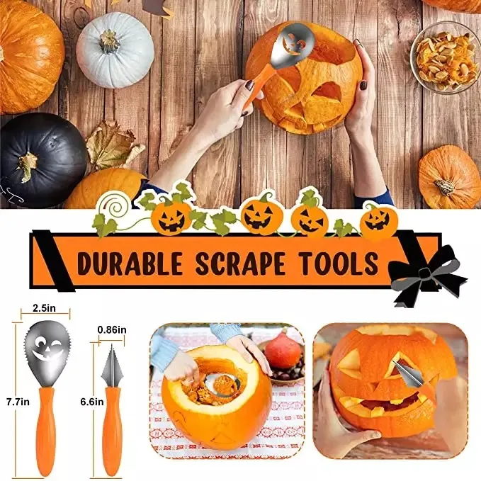 Pumpkin Carving Kit Halloween Safe And Easy Pumpkin Carving Stencils