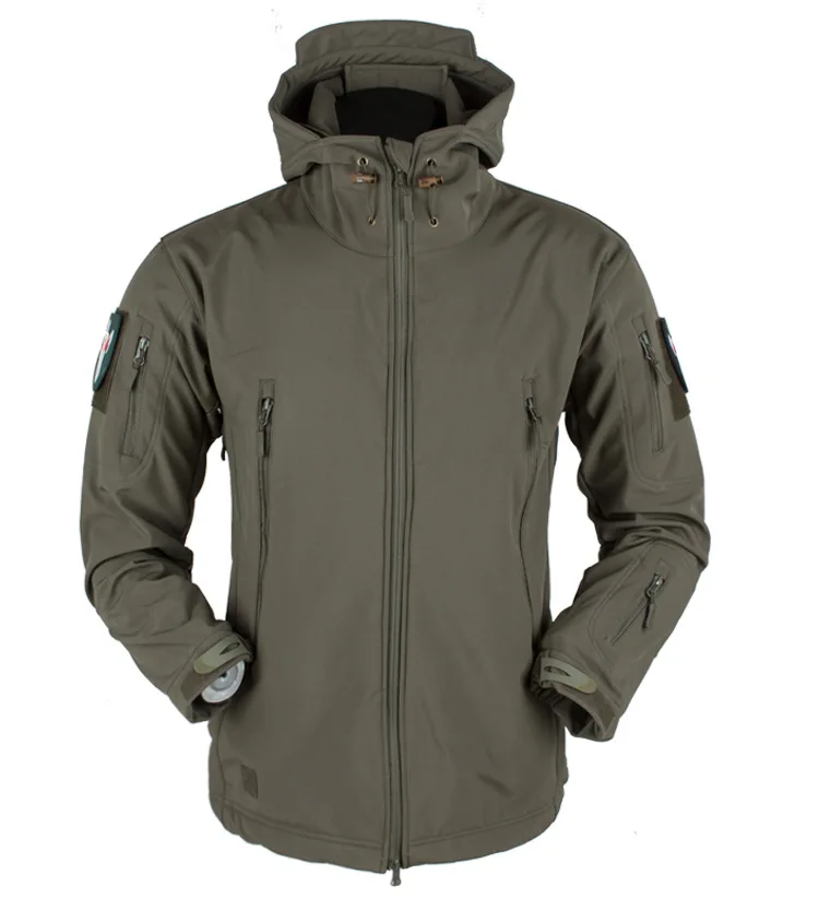 Custom Softshell Jacket Outdoor Fleece Water Proof Windbreaker Jacket ...
