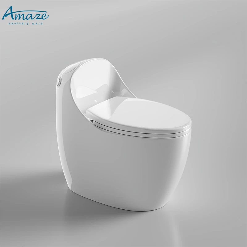 Manufacturer wholesale porcelain bathroom one piece wc white sanitary wares ceramic egg shape toilet bowl manufacture