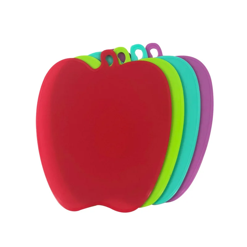 Colorful apple Shape Large Plastic Cake Cutting Mat Board