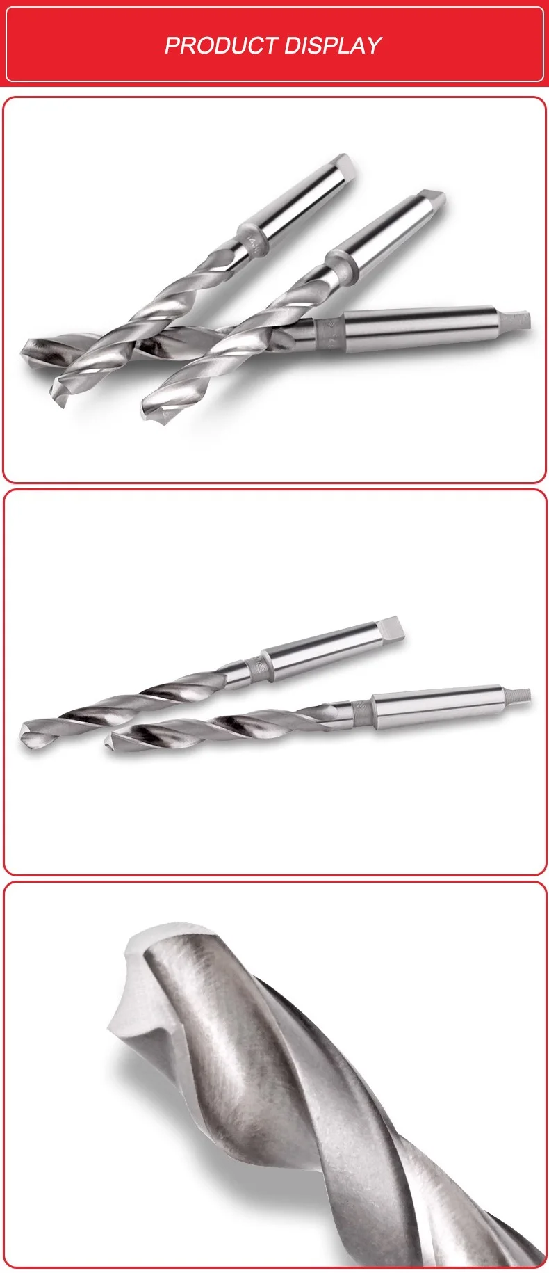 Taper Shank Twist Drills - High-Speed Steel for Metal Drilling