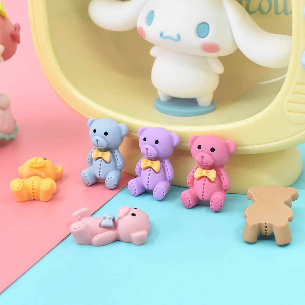 3D Lovely Cartoon Bear Ornaments Japanese Style Manicure Designs Cute Small  Bow Bear Resin Charms For Jewelry Making - Buy 3D Lovely Cartoon Bear  Ornaments Japanese Style Manicure Designs Cute Small Bow