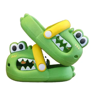 Summer Anti-Slip Slippers Beach Sandals Kids Slippers Cartoon Shark Dinosaur Kids Slippers Wholesale