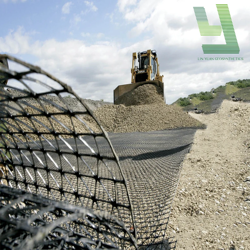 Triaxial Multidirectional Geogrid Black PP Plastic Geogrid for Base Soil Reinforcement Construction