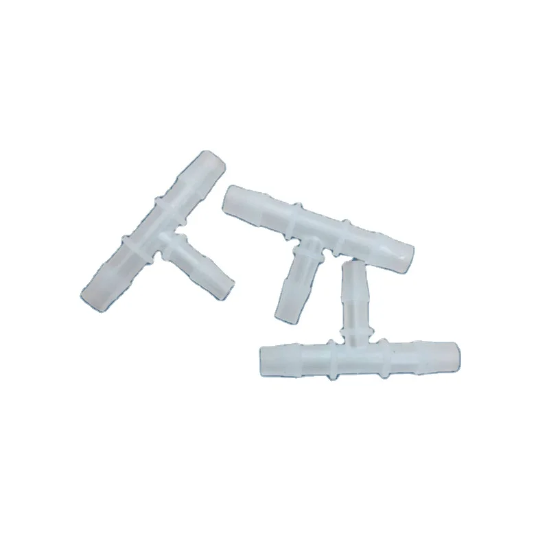 T-shaped 3 Way Silicone Hose Barb Equal Reducer T Connector Plastic Small PP Tee Tube Joint