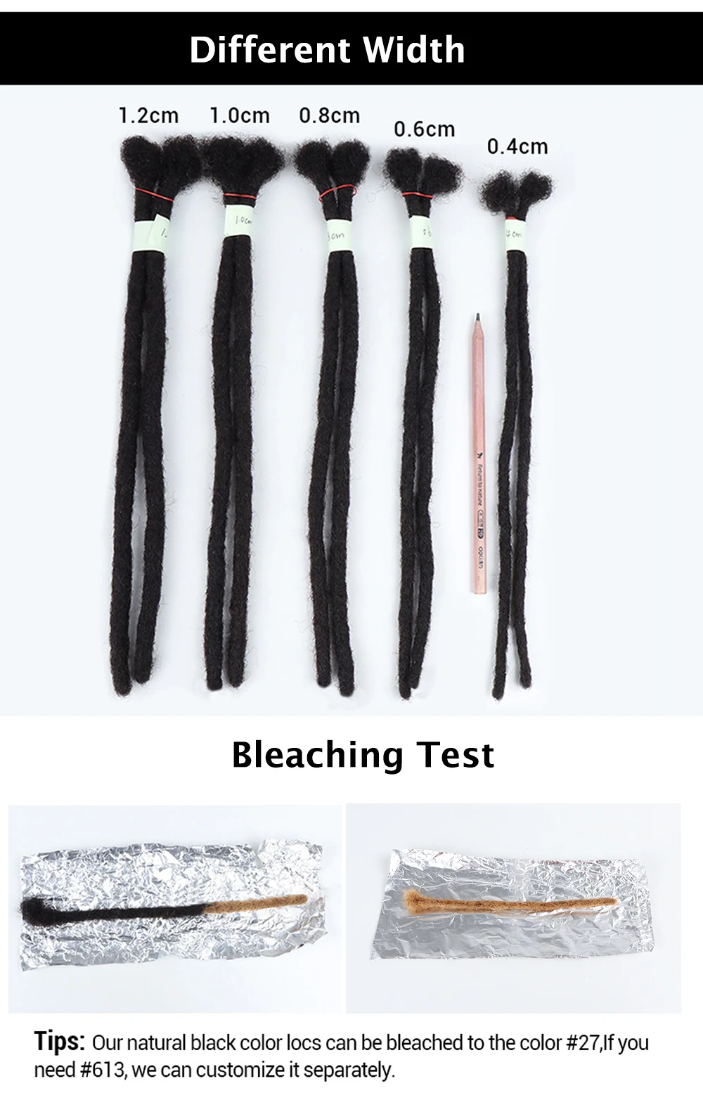 Vastdreads Natural Dreads Locks Loc Hair Extension 18 Inch Natural