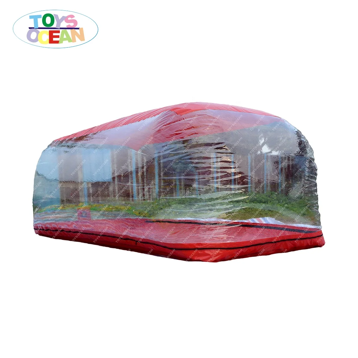 Inflatable Green and Transparent Bubble Car Display Capsule for Sale, Waterproof Car Cover
