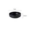 Small round han plate black