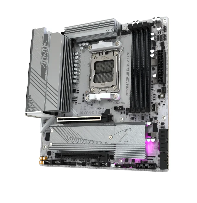 Gigabyte B650m Aorus Elite Ax Iceゲーミングマザーボードam5 Socket