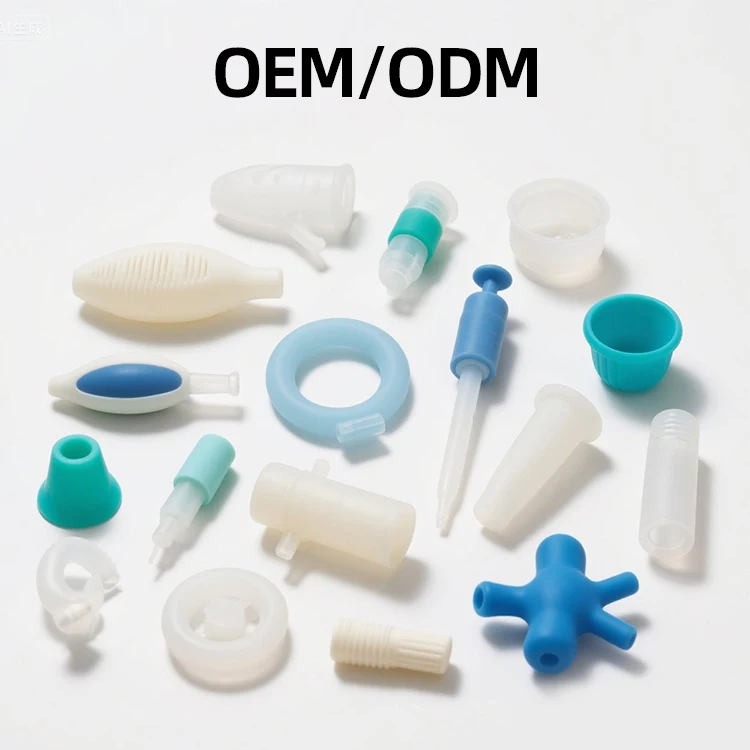 Liquid Silicone Rubber FDA Class Medical Rubber Parts Disposable Reusable Instrument Components Custom Shapes Medical Rubber