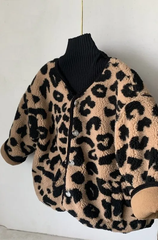 Детская зимняя одежда плюшевая куртка с высоким воротником для девочек длинным рукавом детское осеннее пальто Детский свитер толстовки