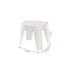[Blanco puro] Taburete de baño grande 8059