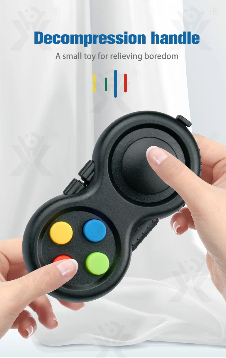 Chengji fidget stress reliever button handle fidget toy cube decompression handle toys cube fingertip toy