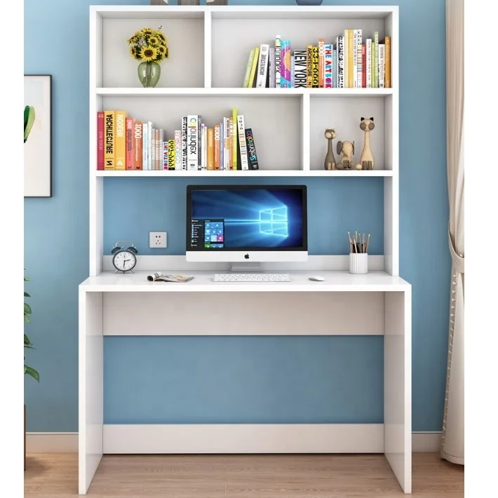 Wholesale Custom Wooden White Children Study Desk with Drawers Classic Computer Desk and Chair Set