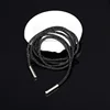 Laccio nero da 4 mm con fibbia