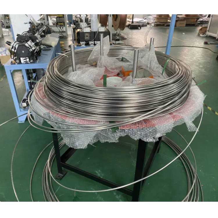 Automatic Burr-free Chippless Coiled Tube Pipe Straightening and detail photo BOBO Machine automatic burr-free chippless coiled tube pipe straightening and shown in a detail photo for this news article