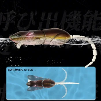 Lure Mino 3D Bionic Mouse Artificial Hard Bait Multi-Section 85mm 17g Ultra-Realistic Swim Action for Snakehead Bass – Hard Lure – view 3
