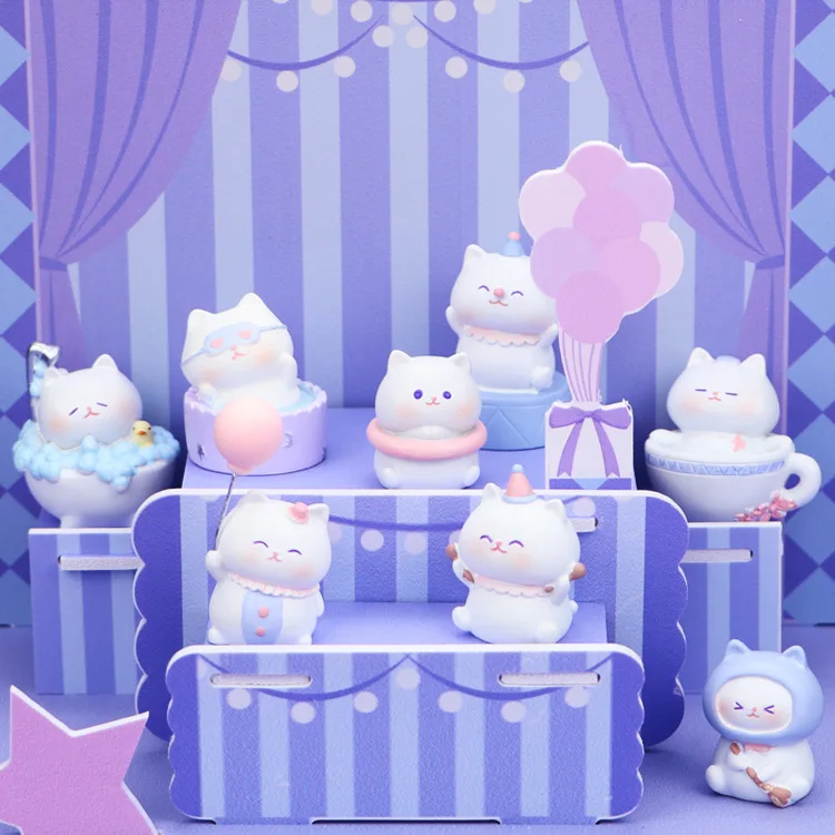 Миниатюрная Милая кошка «Рай» модель куклы модная фигурка украшение для дома и офиса подарок на